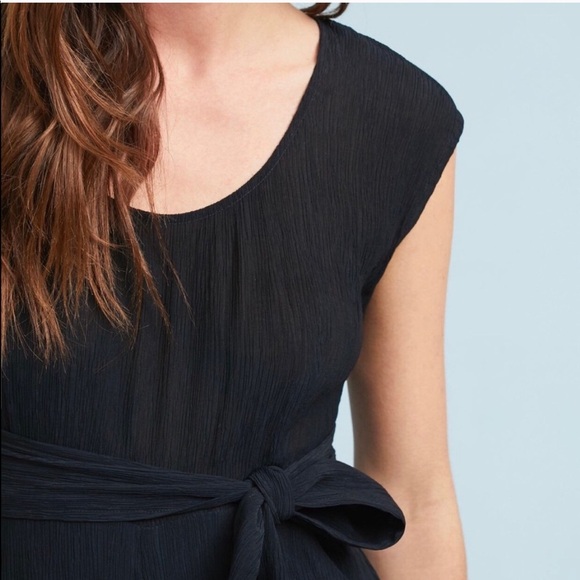 Anthropologie boho abbey gauzy cap sleeve waist tie cropped jumpsuit. Size 2 - Picture 4 of 11